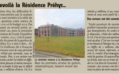 Tiens, revoilà la Résidence Préhyr…