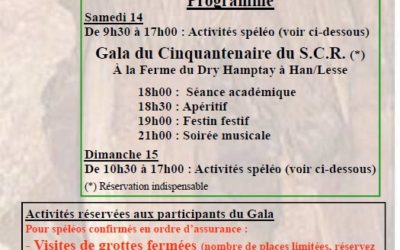 50 ans du Spéléo Club Rochefortois !
