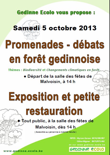 Promenades – débats en forêt gedinnoise