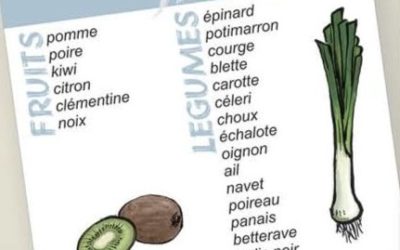 Le calendrier des fruits et légumes de saison – Janvier